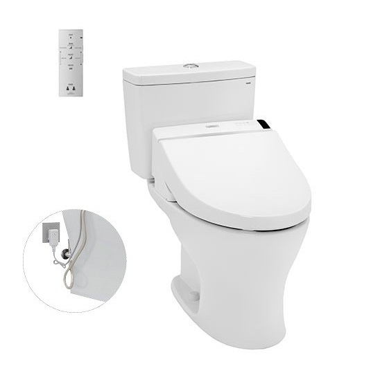 Bồn cầu hai khối kèm nắp rửa điện tử TOTO CS735DW6