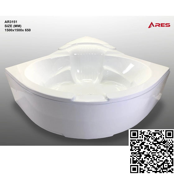 Bồn tắm ngâm đặt góc ARES AR3151