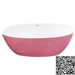 Bồn tắm nghệ thuật màu hồng Miken 5046P