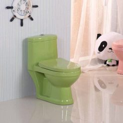 Bồn cầu dành cho trẻ mẫu giáo màu xanh lá cây Miken MKB-102G