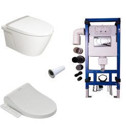 Bộ bồn cầu treo tường nắp điện tử American Standard VF-3119B-WT-WP-7SL1