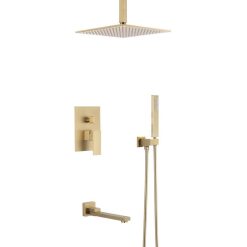Sen cây âm tường bát gắn tường mạ vàng BUF-P10G