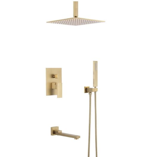 Sen cây âm tường bát gắn tường mạ vàng BUF-P10G
