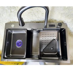 Chậu rửa bát thác nước hiển thị nhiệt độ Henry HR7546B