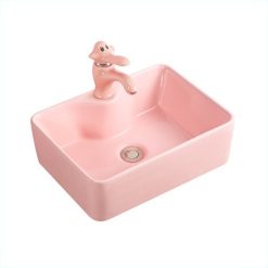 Chậu rửa mặt dành cho trẻ em bàn đá vuông MKV-881