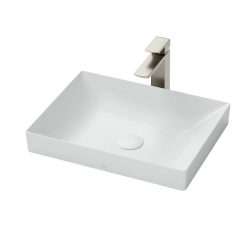 Chậu rửa lavabo đặt bàn TOTO Linear Ceram LT4715G17#MW trắng mờ