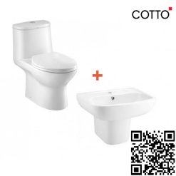 Combo Thiết bị vệ sinh 2 Cotto C1053-C0141-C4241