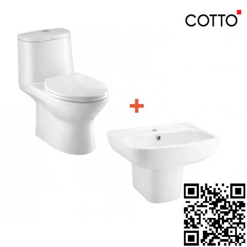 Combo Thiết bị vệ sinh 2 Cotto C1053-C0141-C4241