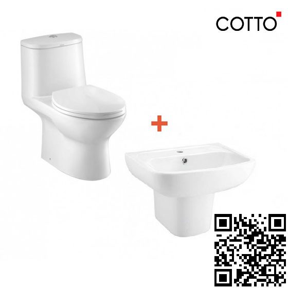 Combo Thiết bị vệ sinh 2 Cotto C1053-C0141-C4241