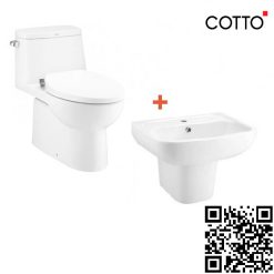 Combo Thiết bị vệ sinh 2 Cotto C1142-C0141-C4241