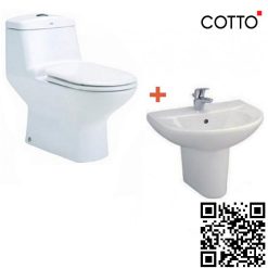 Combo Thiết bị vệ sinh 2 Cotto C1111-C014-C4201