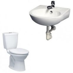 Combo Thiết bị vệ sinh Caesar B1 CTS1325-L2140 Bồn Cầu 2 Khối Và Lavabo Treo Tường