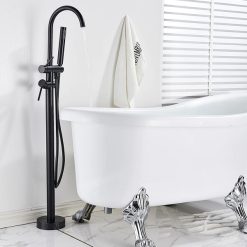 Sen cây đặt sàn cho bồn tắm màu đen Miken MK-093B