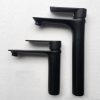 Vòi chậu lavabo vuông mạ đen giá rẻ HM-210307B