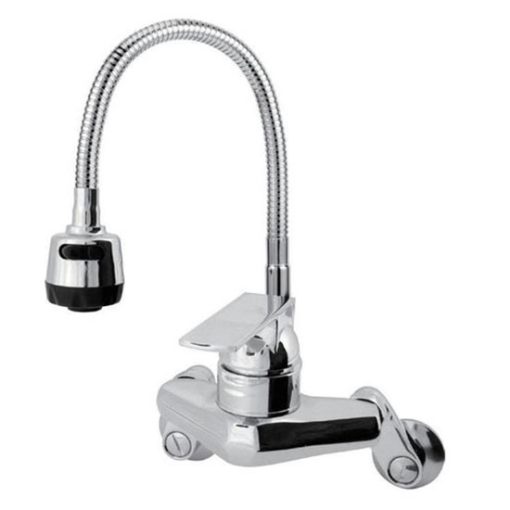 Vòi rửa bát cắm tường cần mềm HU-220 New