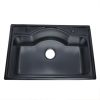 Chậu rửa bát 1 hố Inox mạ màu đen KAMADA 6944