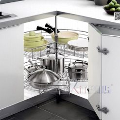 Mâm xoay Inox nan bóng mờ 3/4-270 Kit Plus DK.270