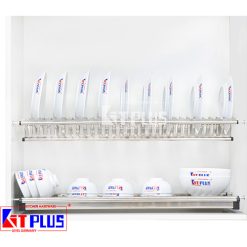 Giá bát đĩa cố định 2 tầng chữ V KIT PLUS DK12.60