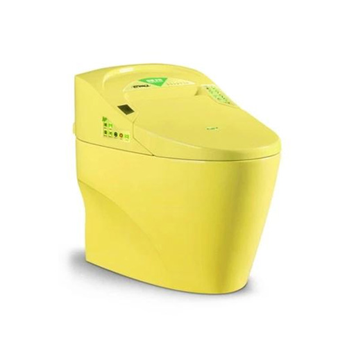 Bồn cầu mạ màu vàng nắp rửa điện tử Miken BSJK-D9Y