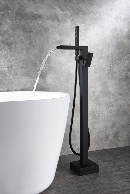 Sen cây đặt sàn cho bồn tắm màu đen Miken MK-081B