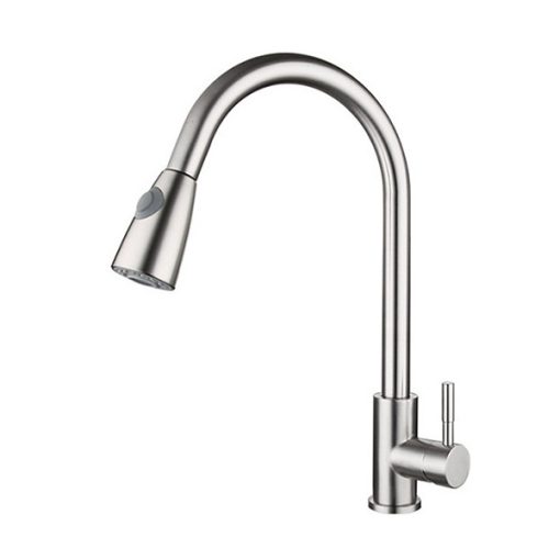 Vòi rửa bát nóng lạnh Inox 304 dây rút Miken MK-2030