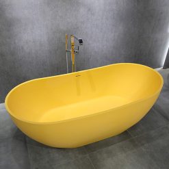 Bồn tắm màu vàng đá nhân tạo marble Miken MKB-8807Y