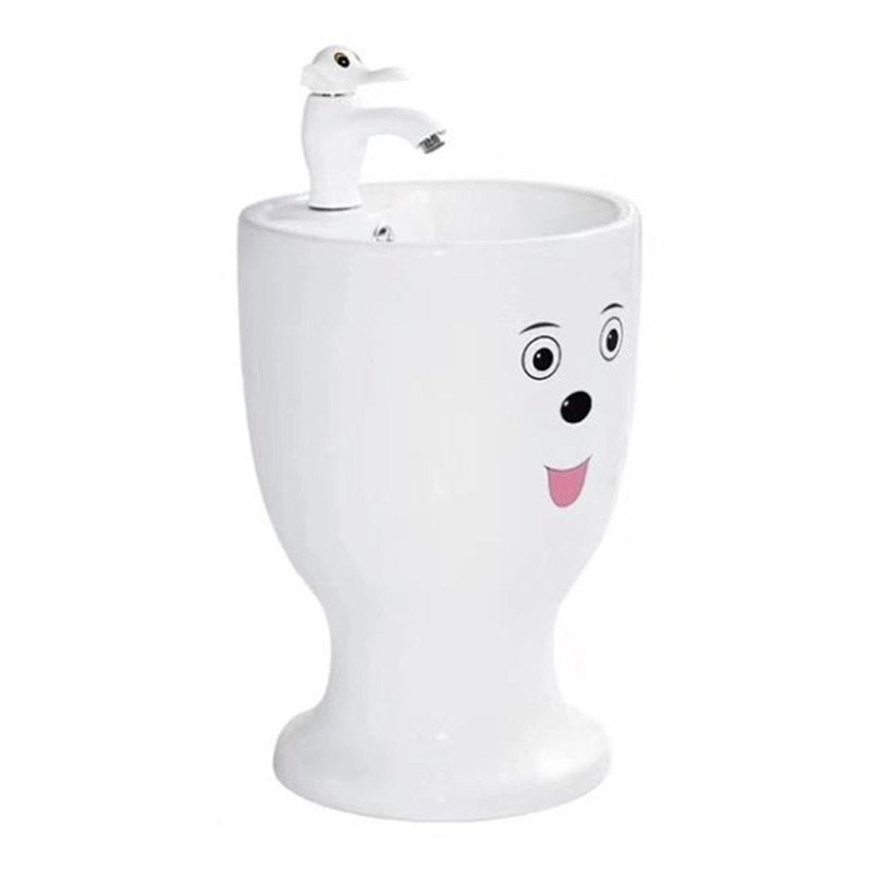 Chậu lavabo trẻ em màu trắng Miken MKC-5002W