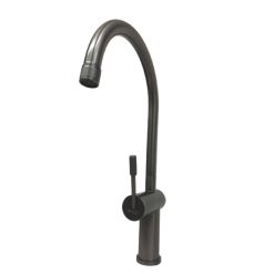 Vòi rửa bát nóng lạnh mạ màu ghi Miken MKRB-2035G