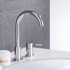 Vòi chậu lavabo, vòi bồn tắm Đồng mạ crom Miken MKV-30003-W