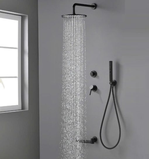 Sen tắm nóng lạnh âm tường màu đen Miken MK-2100B