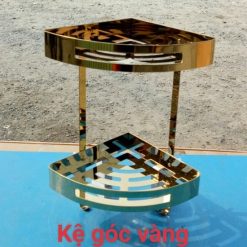 Kệ góc 2 tầng màu vàng Miken MK-3226G