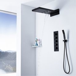 Sen tắm nhiệt độ âm tường màu đen Miken MKAT- HI05008B