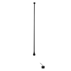 Vòi bồn tắm âm tường gắn trần nghệ thuật màu đen Miken MKV-07B