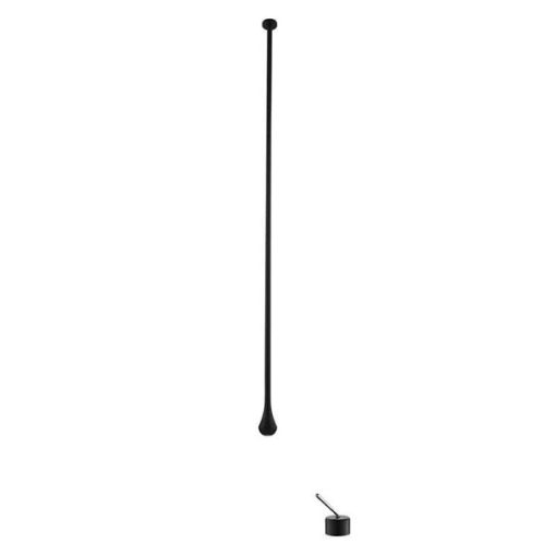 Vòi bồn tắm âm tường gắn trần nghệ thuật màu đen Miken MKV-07B