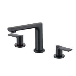 Vòi chậu lavabo, vòi bồn tắm màu đen mờ Miken MKV-L6623MB