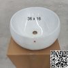 Chậu rửa mặt lavabo tròn dương bàn Minh Long T12