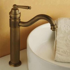 Vòi chậu lavabo mạ màu đồng MK-2013