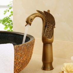 Vòi chậu lavabo mạ màu đồng MK-2014