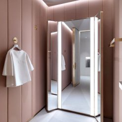 Gương soi toàn thân cánh mở mạ vàng MIKEN MKG-TT008