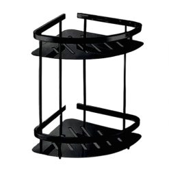 Kệ góc 2 tầng Inox 304 bóng Miken MKK-3123