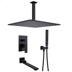 Sen tắm nóng lạnh âm tường màu đen HI06024I