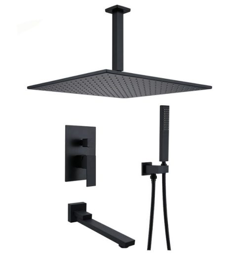 Sen tắm nóng lạnh âm tường màu đen HI06024I