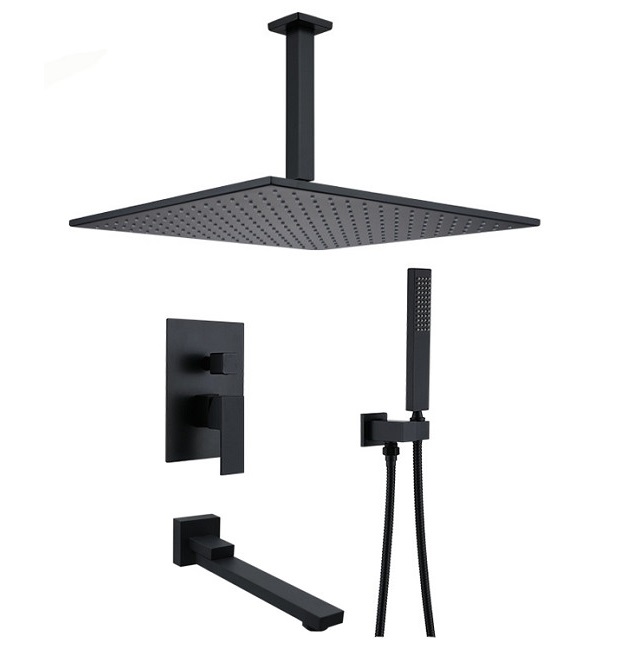 Sen tắm nóng lạnh âm tường màu đen HI06024I