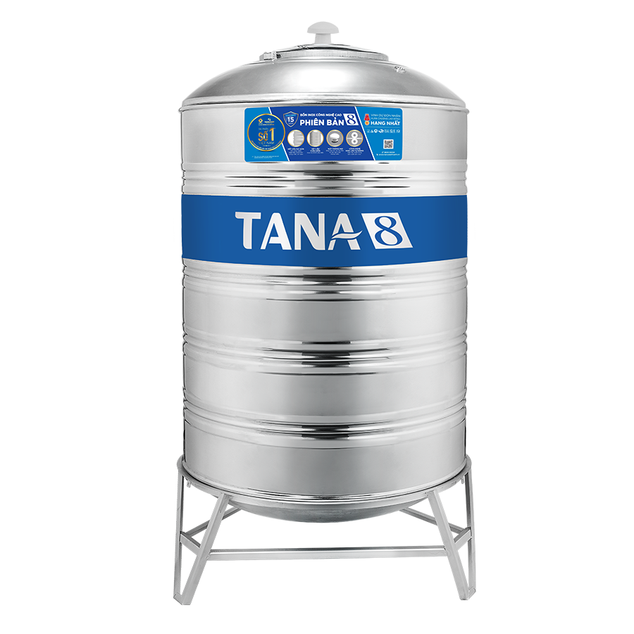 Bồn nước inox đứng Tân Á 8 BI-TA8-4000D