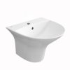 Chậu rửa lavabo treo tường liền khối Viglacera V63