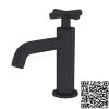 Vòi chậu lavabo nước lạnh màu đen COTTO CT1262C51N#BL(HM)