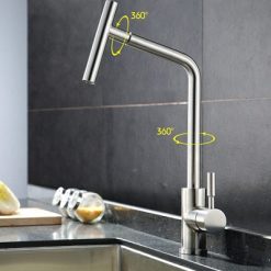 Vòi rửa bát inox đầu xoay 360 Hanasi HS-360