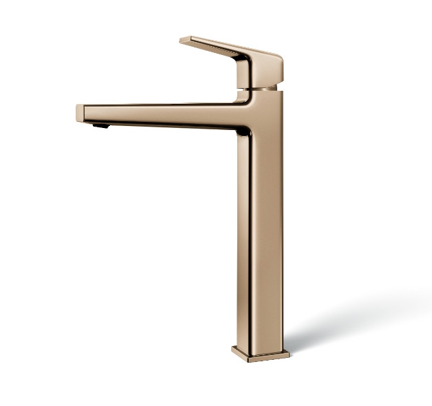 Vòi lavabo nóng lạnh cổ cao màu vàng pháp TOTO TLG10305B#PFG