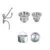 Xi phông chậu rửa bát 2 hố lệch