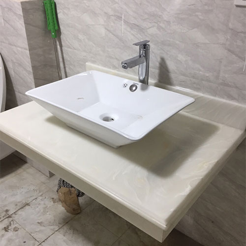 Mặt bàn đá chậu rửa lavabo HM-90121
